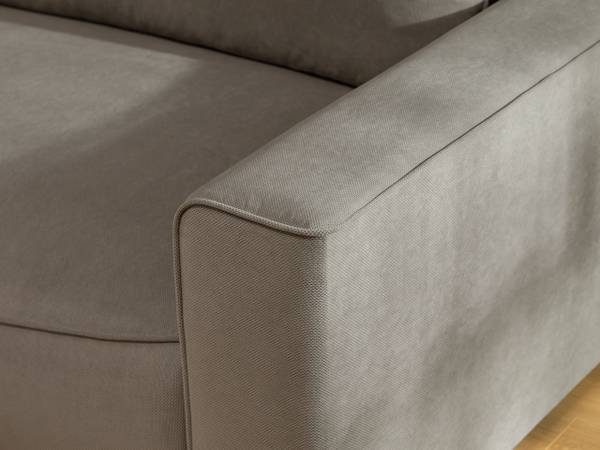 Ecksofa Beliza Grau - Ecke davorstehend links
