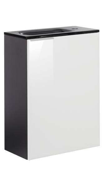 Waschbeckenunterschrank SBC Kara Weiß Weiß - Holzwerkstoff - 60 x 70 x 34 cm