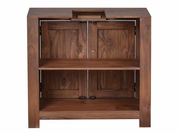 Waschbeckenunterschrank Bhatang Braun - Teakholz - 65 x 60 x 35 cm