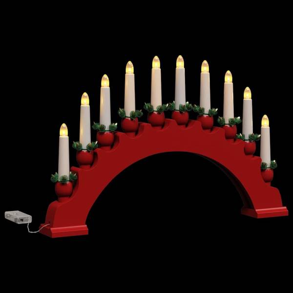 Weihnachtskerzenbog 3700000175 3er Set Rot