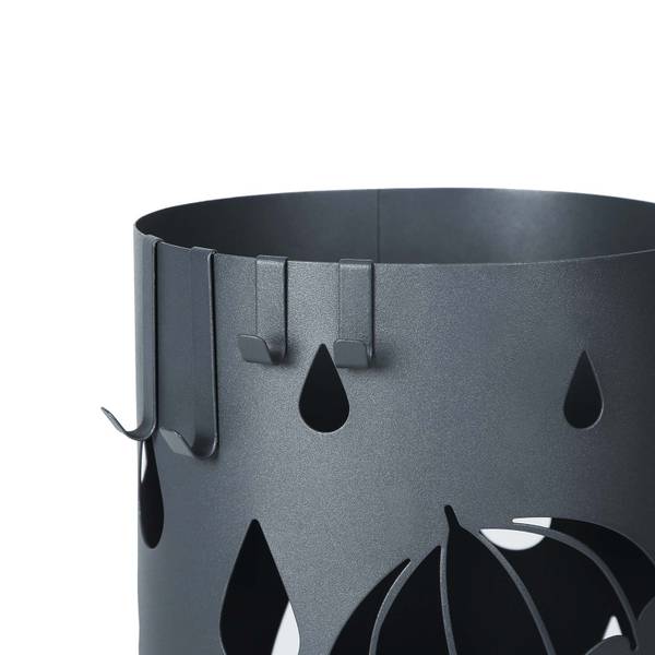 Regenschirmständer Yaoundé Schwarz - Metall - 20 x 49 x 20 cm