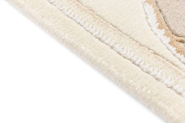 Teppich Darya DCCXLIII Beige - Wolle - 122 x 1 x 188 cm