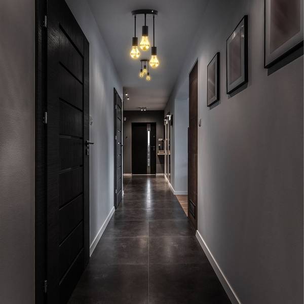 Deckenlampe Retrodesgin BKL1458 Schwarz - ABS - 19 x 31 x 19 cm