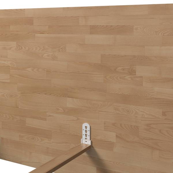 Bett WILMA Braun - Holz teilmassiv - 199 x 1 x 180 cm