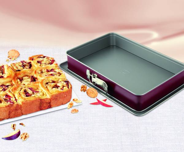 Dr. Oetker Rechteckspringform 38 x 25 cm Rot - Metall - 43 x 30 x 8 cm