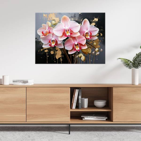 Wandbild orchidee orchideen blumen 60 x 40 cm