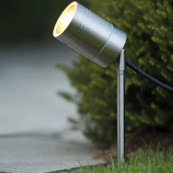 Gartenstrahler ARNE-LED Silber / Grau - Silbergrau