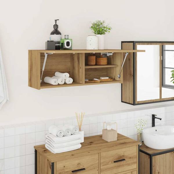 Bad-Wandschrank 3044261-1 Eiche - 80 x 30 cm