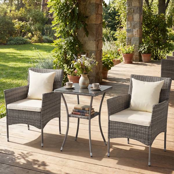 Sitzgruppe TI98234 3-tlg. Beige - Rattan - 550 x 300 x 57 cm
