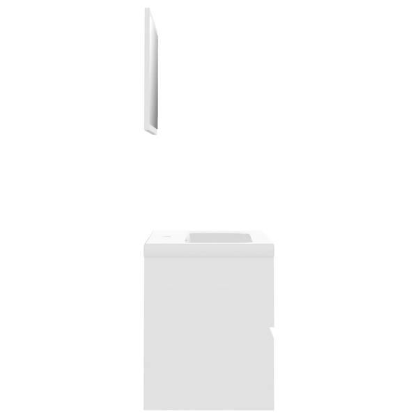 Badezimmermöbel-Set 3007834 (3-teilig) Weiß - Holzwerkstoff - 60 x 45 x 38 cm