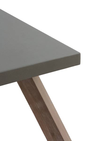 Esstisch  10857 Grau - Holz teilmassiv - 90 x 75 x 200 cm
