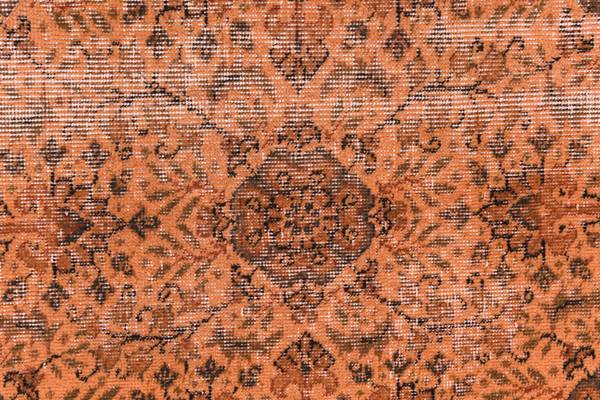 Vloerkleed Ultra Vintage DCLXXV oranje - wol - 114 x 1 x 196 cm