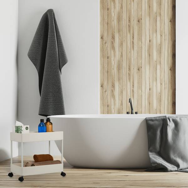 Rollwagen mit 2 Ebenen Weiß