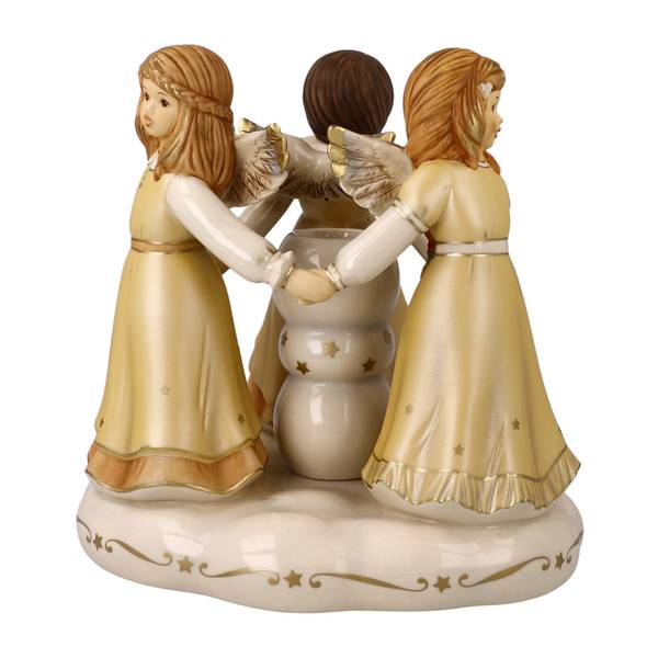 Engel Himmlischer Reigen Beige - Porzellan - 19 x 18 x 19 cm