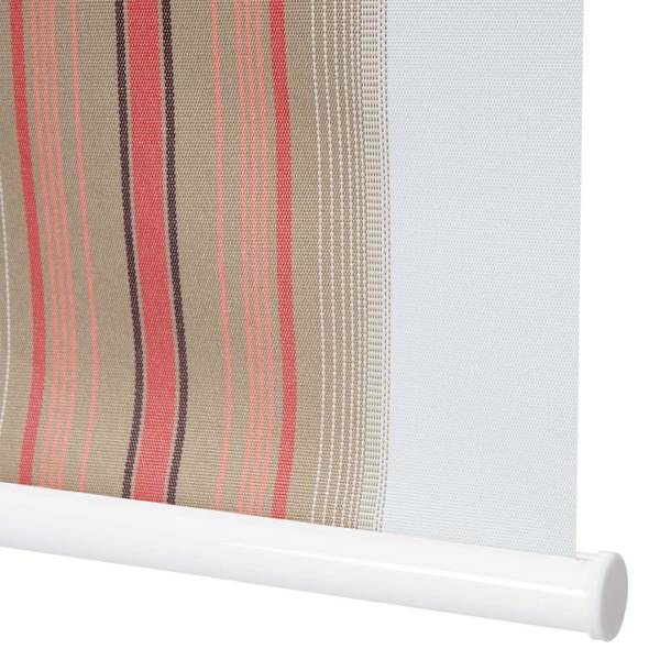 Rollo D52 Beige - Rot - Weiß