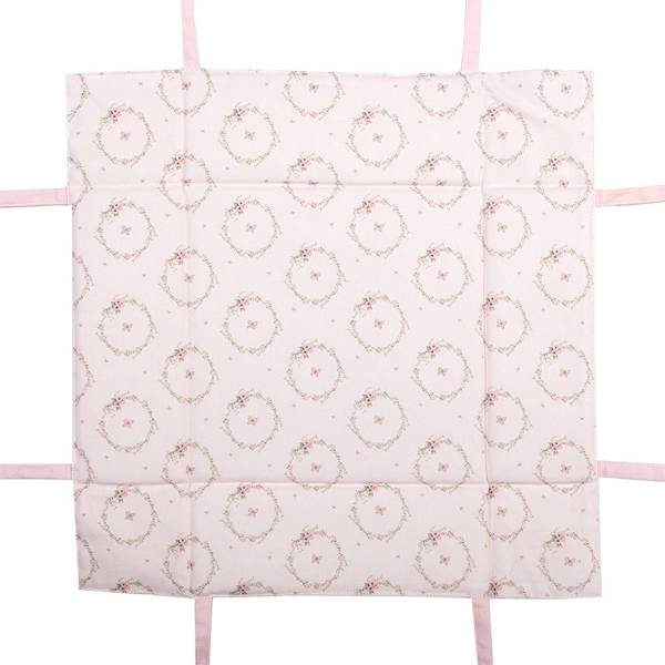 Brotkorb Kaninchen RUSTIC EASTER Pink - Textil - 35 x 8 x 35 cm