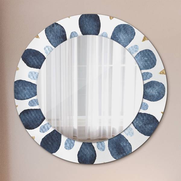 Dekospiegel Luna Sacra Blau - Spiegelglas - 50 x 50 x 1 cm