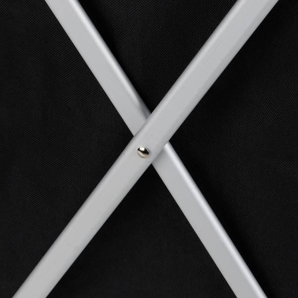 Faltbarer Wäschesammler 3 Fächer Schwarz - Grau - Weiß - Polyester - Aluminium - 65 x 60 x 37 cm