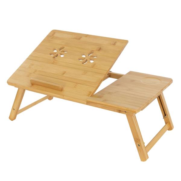 Laptoptisch Braun - Samt - 35 x 19 x 74 cm