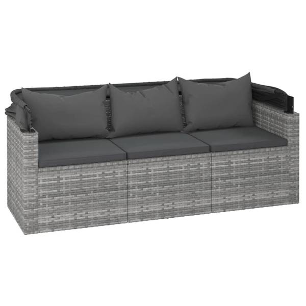 Tuinbank 3029485 set van 3 grijs