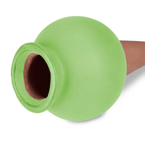Grüne Tonkegel im 4er Set Braun - Grün - Keramik - 6 x 12 x 6 cm