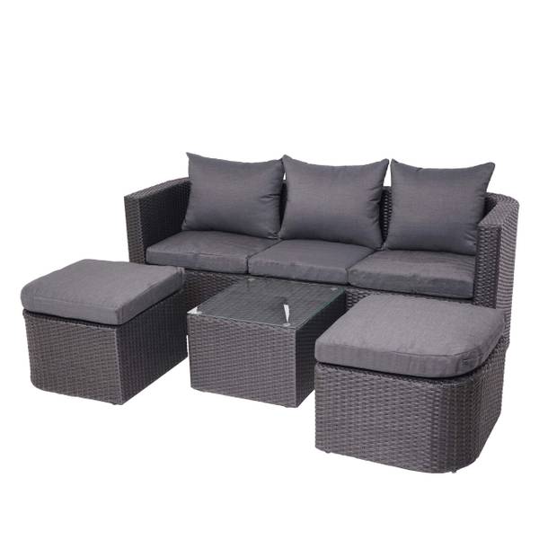 Lounge-Set J37 (4-Teilig) Anthrazit