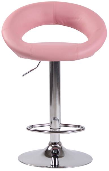 Tabouret de bar Olinda Rose foncé - Argenté