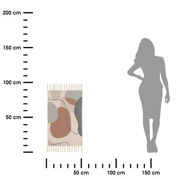 Badteppich HH-804185 Naturfaser - Kunststoff - 7 x 49 cm