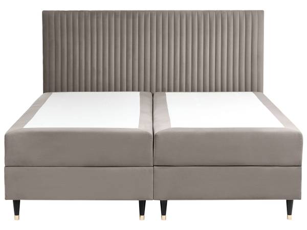 Doppelbett DAME Beige - Taupe - Liegefläche Breite: 180 cm