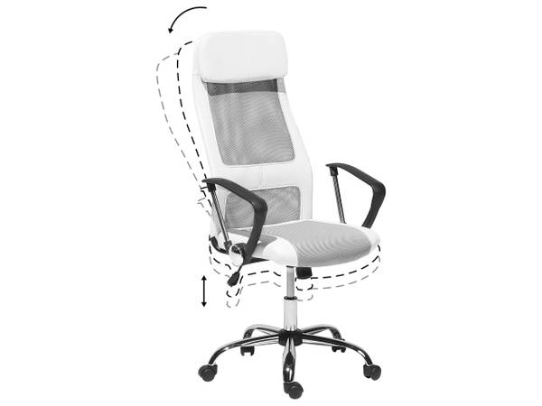Bürostuhl PIONEER Schwarz - Silber - Weiß