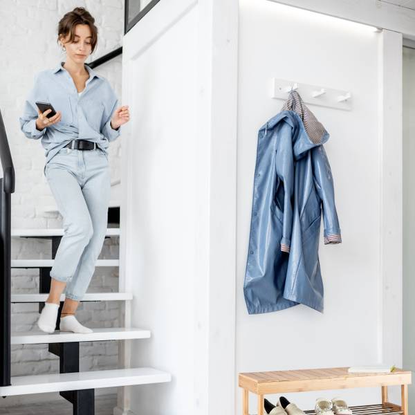 Bambus Schuhregal mit Sitzfläche Braun - Silber - Bambus - Metall - 74 x 43 x 30 cm