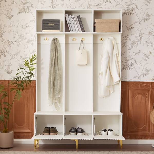 Compacte Garderobe Eos Ⅱ goud - wit