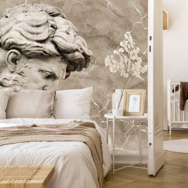 Fototapete Skulptur von NEPTUN Beton Beige - 450 x 300 x 300 cm