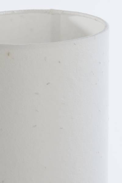 Tischleuchte Raeni Weiß - Strukturstoff - 20 x 58 x 20 cm