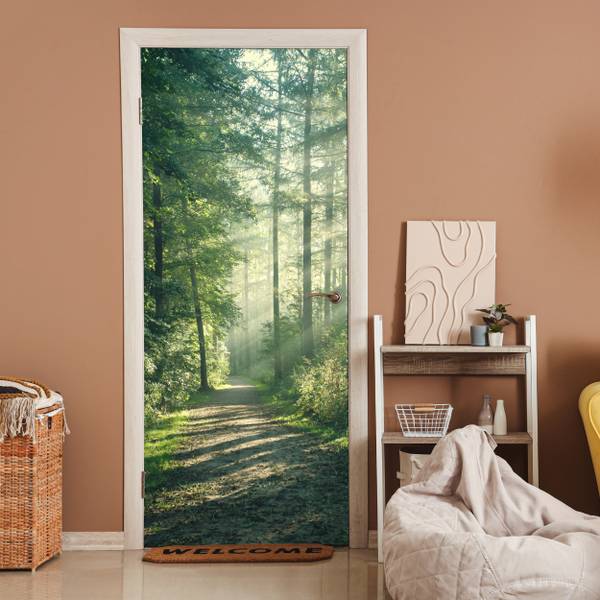 FOTOTAPETE TÜR Wald 95 x 215 cm