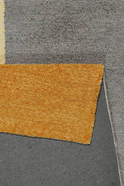 Kurzflorteppich Backup Gelb - Polyester - 110 x 2 x 170 cm