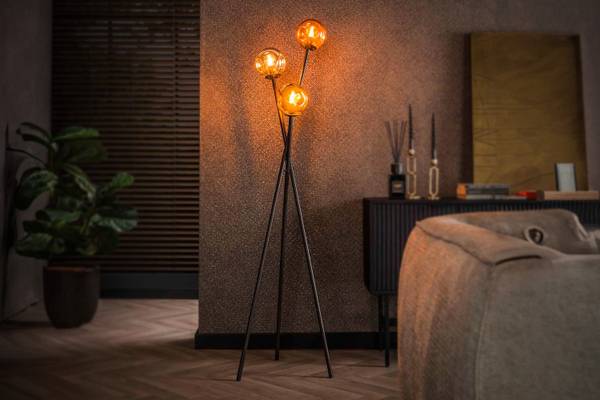 Stehlampe TIVOLI Schwarz - Metall - 45 x 169 x 45 cm