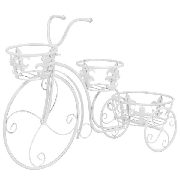 Blumentreppe 245931 Weiß - Metall - 26 x 50 x 77 cm