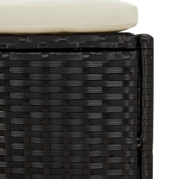 Cadre de bain à remous 3028689-2 Noir - Acier - 45 x 55 x 110 cm