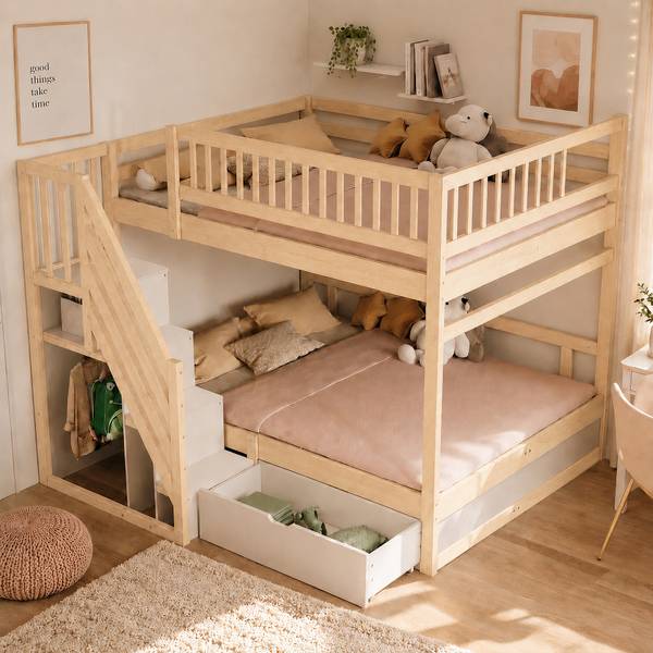 Etagenbett  Eos Ⅳ Holz - 145 x 174 x 205 cm