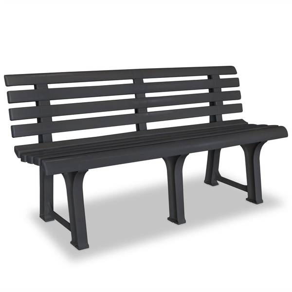 Gartenbank 294284 Grau - Kunststoff - 146 x 74 x 49 cm