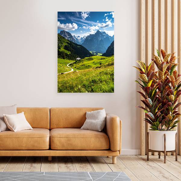 Wandbild Berge 80 x 120 cm