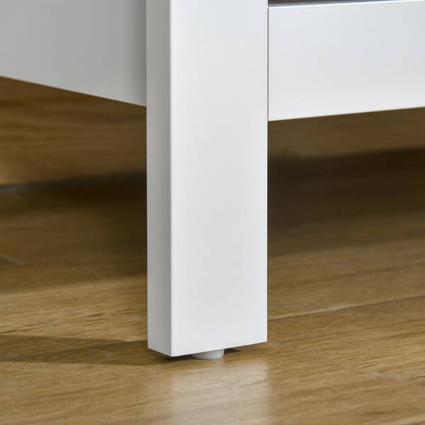 Kommode 831-256V90WT Weiß - Holzwerkstoff - 40 x 81 x 79 cm