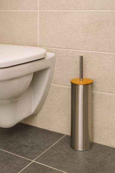 Toilettenbürste 70900 2er Set Beige - Metall - 10 x 28 x 10 cm