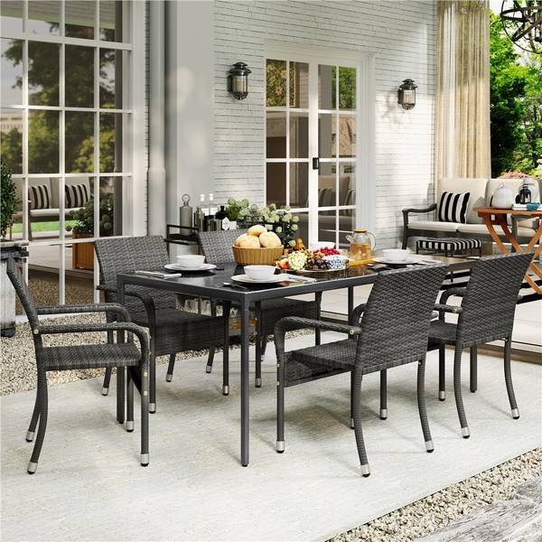 Gartenstuhl ARH29 2er Set Grau