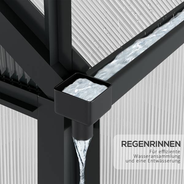 Gewächshaus 845-057GY 132 x 190 cm