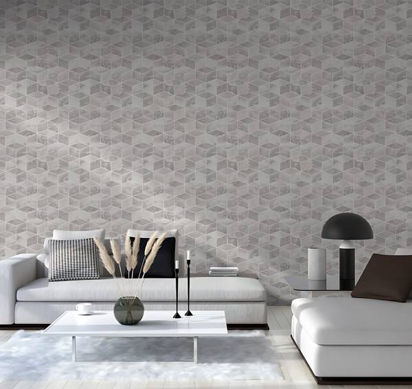 Vliestapete 378631-GU Silber - Kunststoff - 53 x 1 x 1005 cm