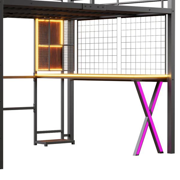Kinderbett ｜K-308 Schwarz - 145 x 171 x 251 cm