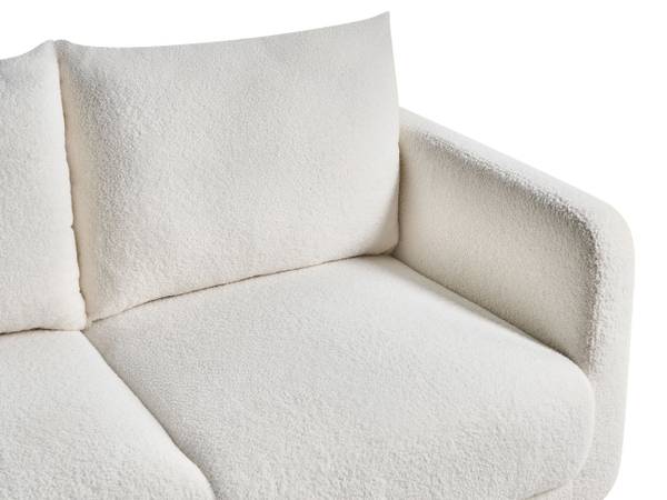 2-Sitzer Sofa GIMO Braun - Weiß - Naturfaser - 149 x 83 x 80 cm