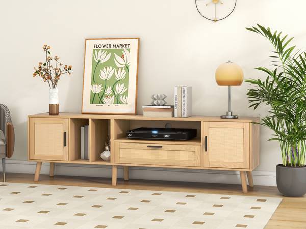 TV-Möbel Bravvans Braun - Holzwerkstoff - 40 x 54 x 180 cm